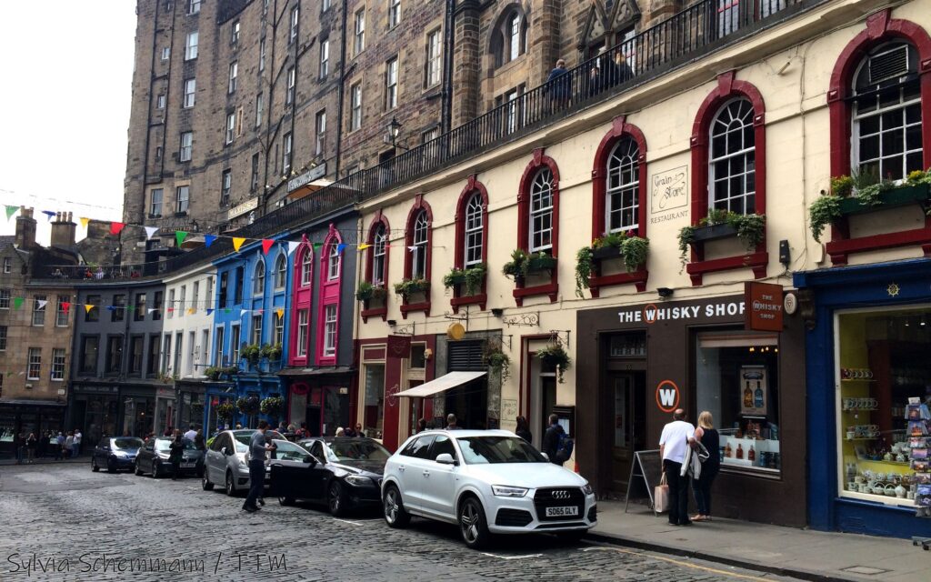 Bunte Häuser auf der Victoria Street
Edinburgh Sehenswürdigkeiten Geschichte